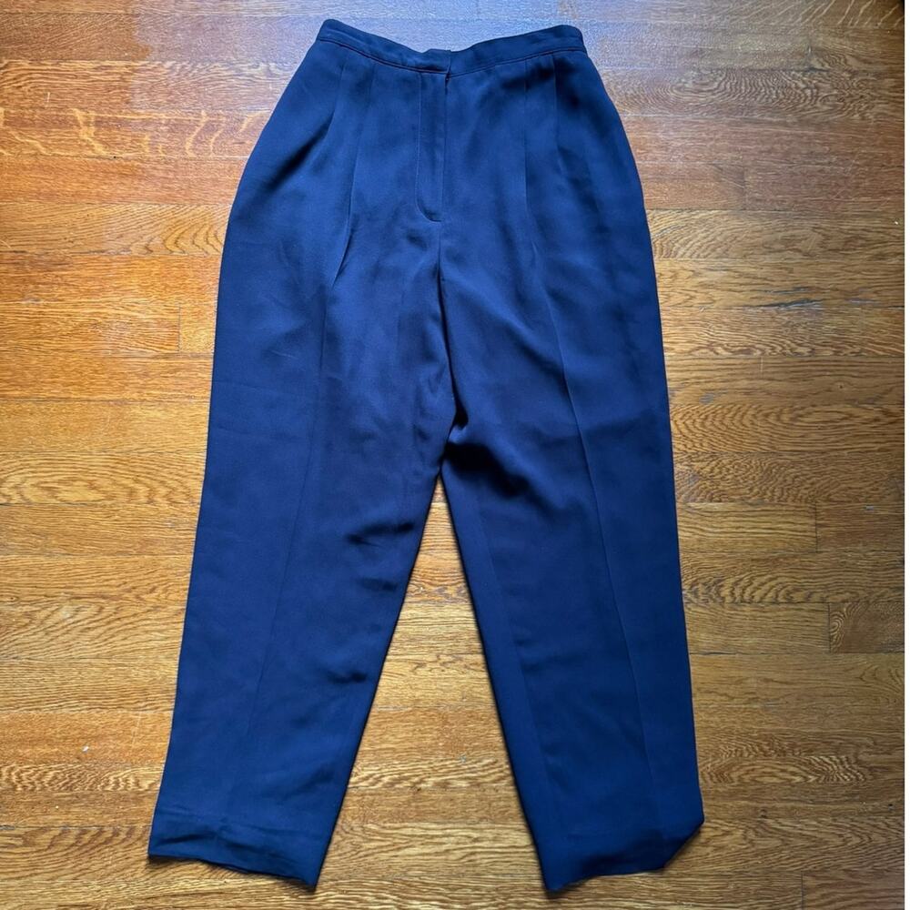 Vintage Amanda Smith Navy High Waisted Dress Pants